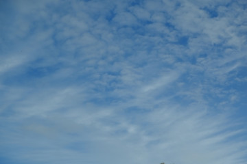 Flauschige Wolken am Himmel 