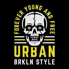 Vintage skull print.