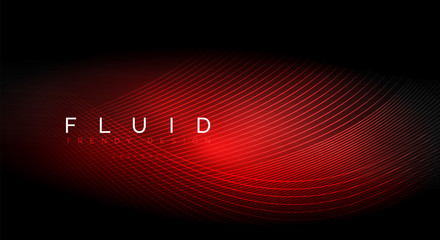 Digital flowing wave particles abstract background