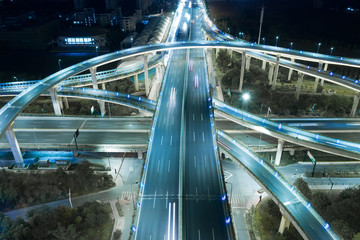 Highway transportation system highway interchange at mopac Expressway and highway 183 in Austin...