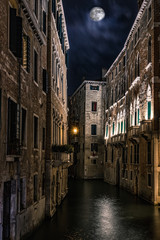 Fototapeta na wymiar Moonlight over Venice