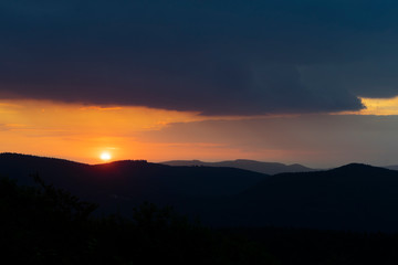Abendhimmel im Elsass, Odilienberg