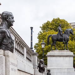 Statue of George IV in the trafalgar square, London