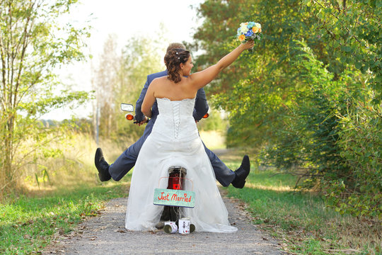 auf geht's in die Flitterwochen