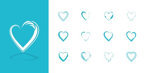 logo love heart abstract 