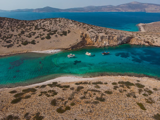Aerial View Of Kounoupa Island (Astypalaia Greece)
