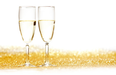 Pair of champagne flutes