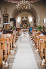 Fototapeta na wymiar interior of a church