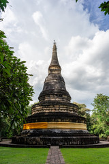 Old Stupa of Wat Phra Sing Ancient Temple of Chiangmai, Thailand of Wat Umong Ancient temple of Chiangmai