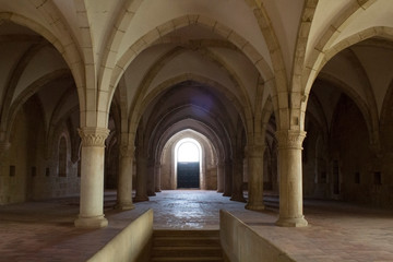 Fototapeta na wymiar Alcobaca monastery, Portugal (Mosteiro de Santa Maria de Alcobaca)