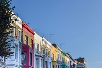 Fototapeta na wymiar London houses in Ladbroke Grove