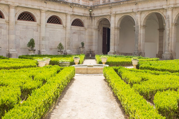 Fototapeta premium Garden of the National Palace of Mafra, Portugal
