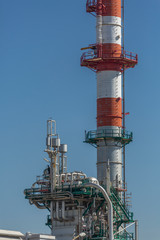 Detailed part view, industrial complex of oil refinery