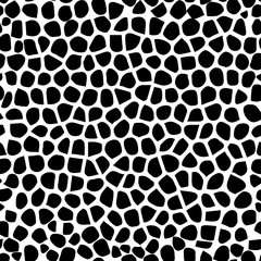 Vector seamless pattern with giraffe skin texture. Repeating giraffe background for textile design, wrapping paper, scrapbooking. Animal textile print.