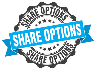 share options stamp. sign. seal