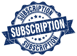 subscription stamp. sign. seal