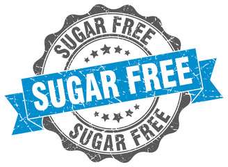 sugar free stamp. sign. seal