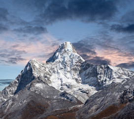Ama Dablam Mount in the Nepal Himalaya