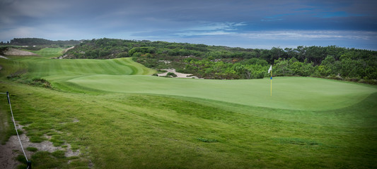 Der West Cliffs Golfplatz an Portugals Silberküste, in der Nähe von Obidos. Er gehört zu den...