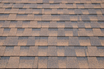 Brown Composite Shingle Roofing as Texture Background