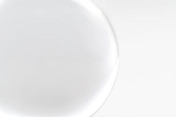 glass sphere isolated on a white background