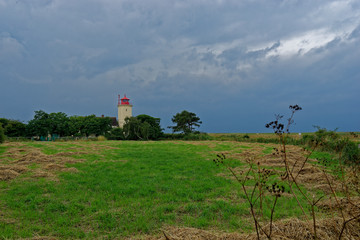Leuchtturm Westernmarkelsdorf, Insel Fehmarn, Schleswig-Holstein, Deutschland