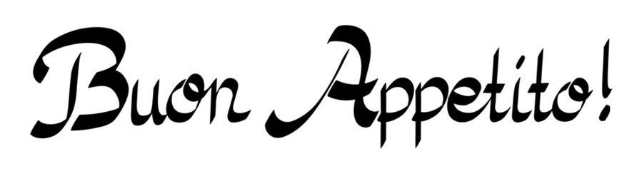 Bouan Appetito vector logo calligraphy
