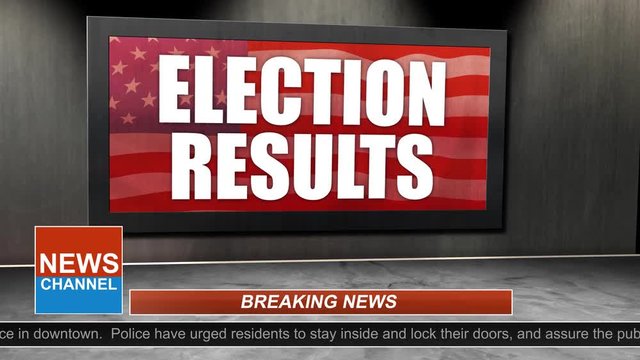 News Broadcast Title Series - Election Results Graphic