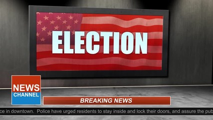 News Broadcast Title Series - Election Graphic 