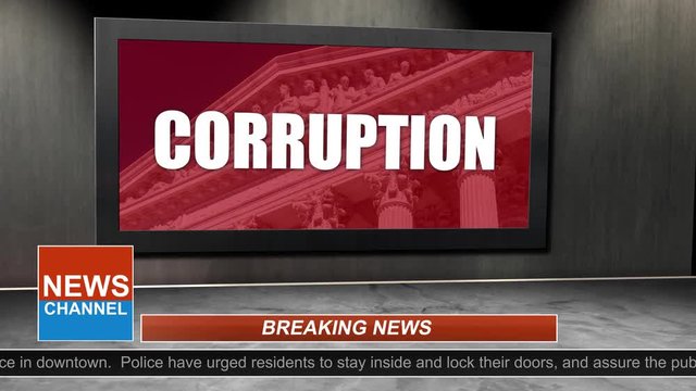 News Broadcast Title Series - Corruption Graphic 