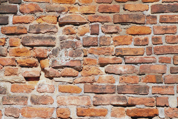 Brick wall. Milan, Italy
