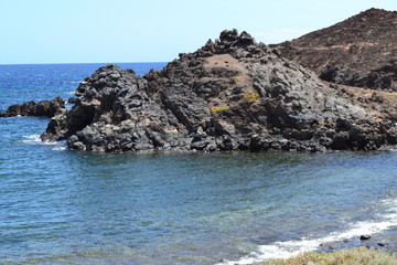 Fototapeta na wymiar mar volcánico