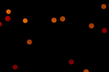 Red bokeh. Blurred lights background
