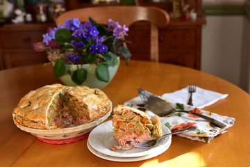 Alaska salmon pie