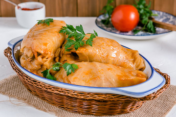 Stuffed cabbage rolls
