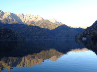lake Ritza in mountains