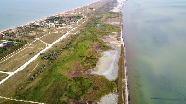 Fly over Arabat Spit