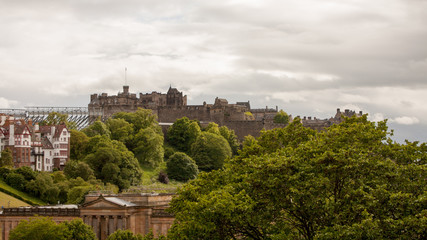 Fototapeta na wymiar Edinburgh Landscape Cloudy