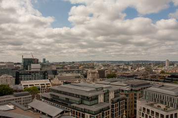 London Skyline with Cloudy Weather
