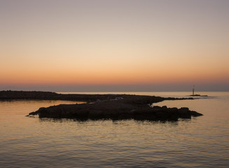 Naklejka premium sunset on sea