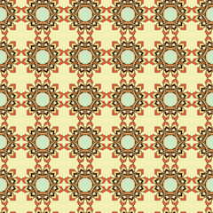 Seamless pattern with decorative shapes
