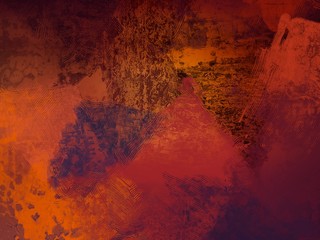 Multicolor pattern on wall.