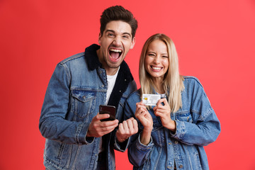 Portrait of a smiling young couple