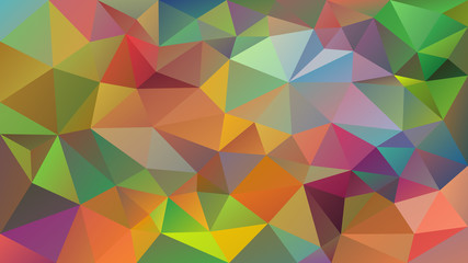 vector abstract irregular polygonal background - triangle low poly pattern - full color spectrum