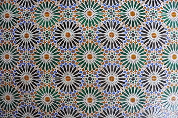 Azulejos em padrão árabe