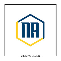 Initial NA Letter Logo Template Design