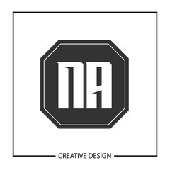 Initial NA Letter Logo Template Design