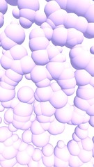 3d rendering picture of pink balls. Abstract wallpaper and background. 3D illustration