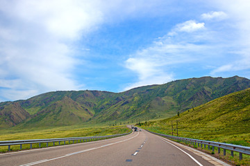 Road in Tuva, Siberia