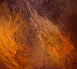 2d illustration. Canvas painting. Hand made.